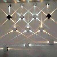 Modern minimalist creative LED square wall lamp wash wall bar K background wall decoration beam lamp