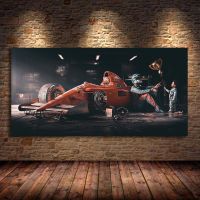 F1 Formula Legend Champion Race Car Poster Wall Art Oil Canvas Prints Vintage Painting Modern For Living Room Home Room Decor Pipe Fittings Accessorie