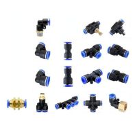 Neumatic Fittings Fitting Plastic Connector PU 4/6/8/10/12/16mm for Air Water Hose Tube Push In Straight Gas Quick Connection Hand Tool Parts Accessor