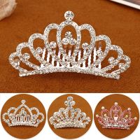 Kids Crowns Hair Jewelry Coloful Combs Small Tiaras Birthday Ornaments