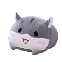 【YF】 1pcs 20cm Gray Hamster Plush Toy Stuffed Animal Soft Doll Pillow Christmas Birthyday Gifts Cushion Cute Kawaii Plushie