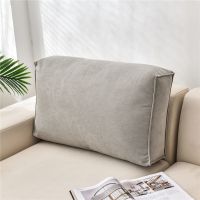 Fyjafon Pillowcase Gray Blue Thick Back Cushion Cover Washable Living room Sofa Pillow Cases Green