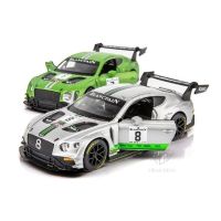 1:32 D Iecast Continental GT3แข่งรถล้อแม็กรุ่นของเล่นสีเขียวขนาดเล็กยานพาหนะสปีดรถสปอร์ตรุ่นสำหรับของขวัญเด็ก