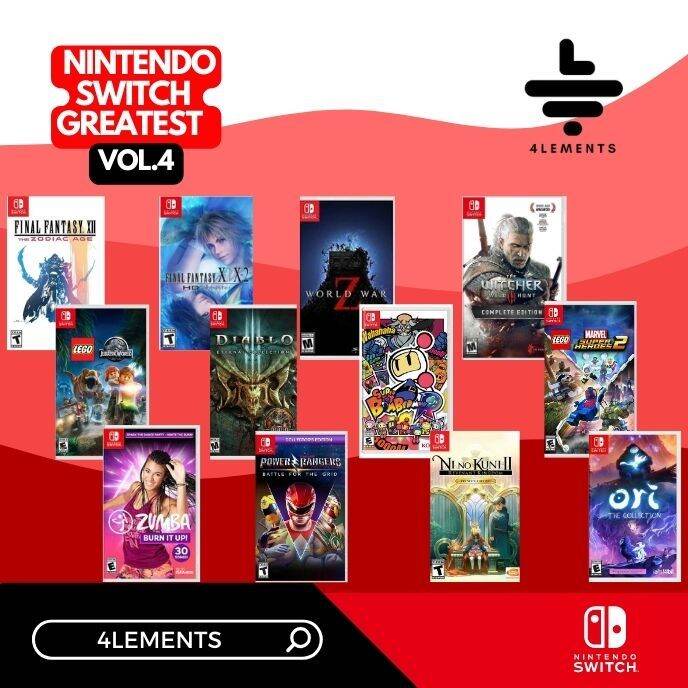 รวมเกมฮิต NINTENDO SWITCH GREATEST HITS VOL.4 Lazada.co.th