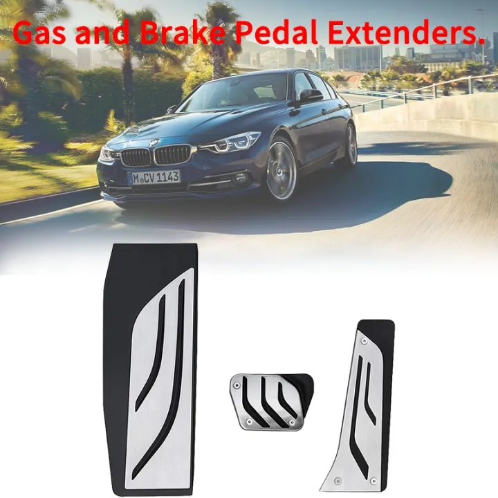 Car Pedals No Drill Steel Sport Footrest Dead Gas Brake Pedals Cover