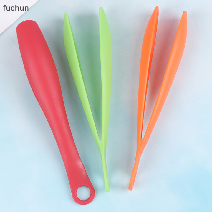 fuchun-คลิปบาร์บีคิวคีมคีบอาหารทำจากพลาสติกอุปกรณ์แกดเจ็ตสำหรับใช้ในครัวที่คีบสลัดอาหาร