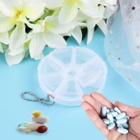 7 Day Vitamin Medicine Round Medication Reminder with Sling Eco-Friendly Transparent for Outdoor Traveling