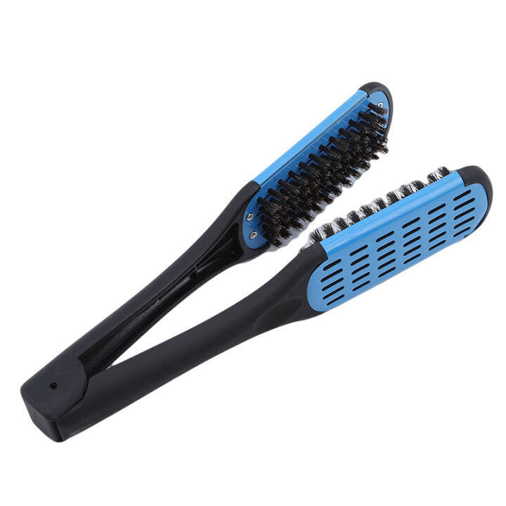 1pcs-2020-new-hot-sale-hair-straightener-ceramic-straight-hair-double-brush-v-shaped-comb-clip-painless-styling-tools