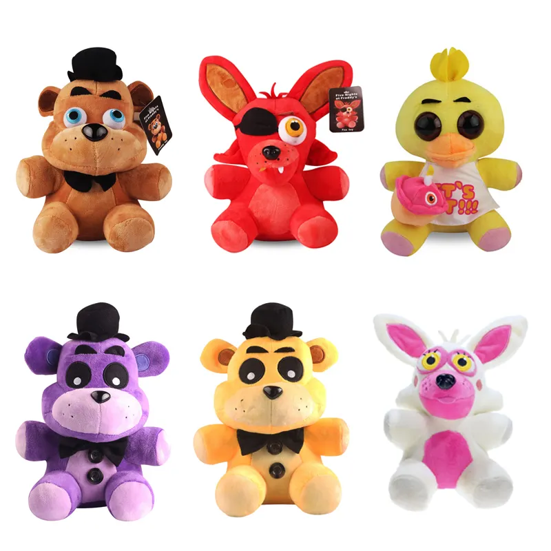 FNAF Five Nights at Freddy's Plush Bear Foxy Bonnie Chica Gift Plushie Toys