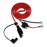 New 12V Ring Terminal SAE to O Ring Connecter Extension Cord Cable 4FT Battery Charger Car Motorcycle Quick Connection Wire