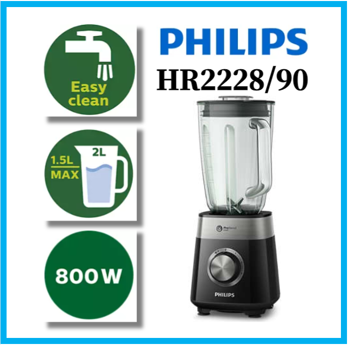 Philips Series 5000 HR2228/90 Blender mixer Core 800W ProBlend Crush ...