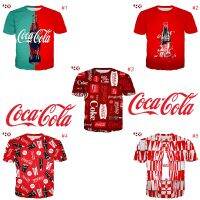 HX ใหม่ล่าสุด Coca-Cola Coke 3D พิมพ์ Casual Unisex T เสื้อแขนสั้น Graphic Tees ฤดูร้อน Tops