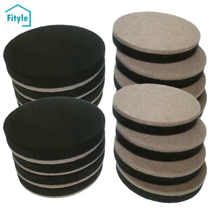 Fityle 16 Pieces Heavy Duty Reusable Furniture Sliders Felt Moving Pads