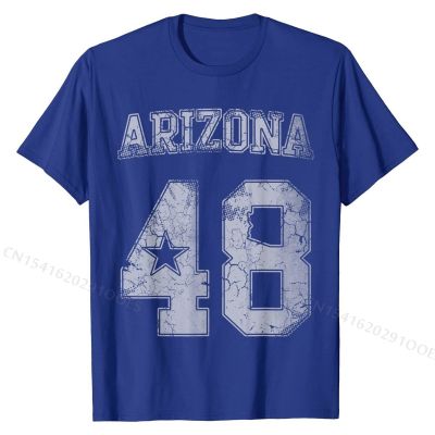 Arizona 48th State T-Shirt T Shirt Brand Casual Cotton Mens T Shirt cosie