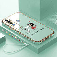เคสโทรศัพท์ Samsung Galaxy A13 Tecno Spark 7 Pro,เคสนิ่มเคลือบเงาลายการ์ตูน Snoopy สำหรับ Xiaomi Mi 10 Lite 5G Samsunga13