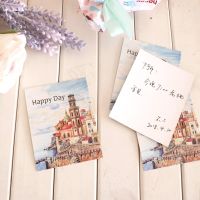 【YF】▼  50pcs/ sets Cartoon  Holiday castle message gift card happy day greeting baby birthday holiday postcard