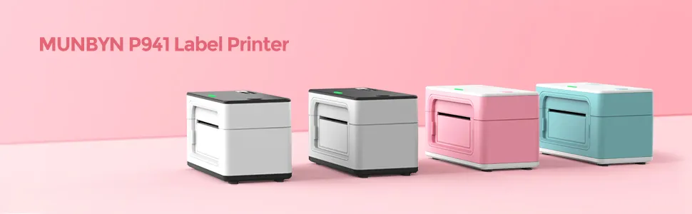 Pink Label Printer, MUNBYN 4x6 Thermal Label Printer for ...