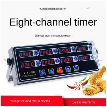 Timer for cooking food, 6 channel timer