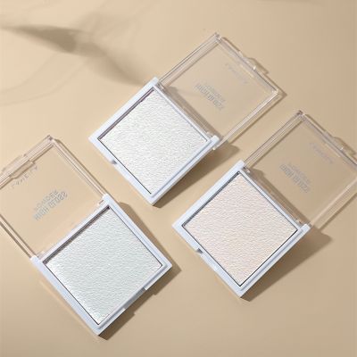 New Highlight Fingertip Shimmer Makeup Baking Powder Palette Diamond Glitter Shadow in One Palette Blush Makeup Set for Beauty