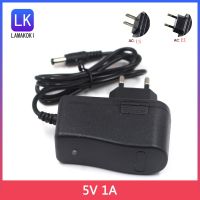 สายไฟ LED AC 110-240V DC 5V 1A 1000MA หัวแปลงพลังงานอเนกประสงค์เครื่องชาร์จอุปกรณ์อะแดปเตอร์ Eu/สหรัฐ