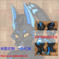 Dakimakura Anime DinoDog Fury พิมพ์สองด้านชีวิตขนาดปลอกหมอนร่างกาย