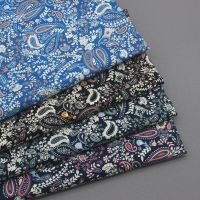 ผ้า Paisley ผ้าคลุมศีรษะผ้าทำด้วยมือผ้าฝ้ายลายพิมพ์ลายดอกมะม่วงหิมพานต์สไตล์ชนเผ่าเสื้อเชิ้ตยาวครึ่งเมตร