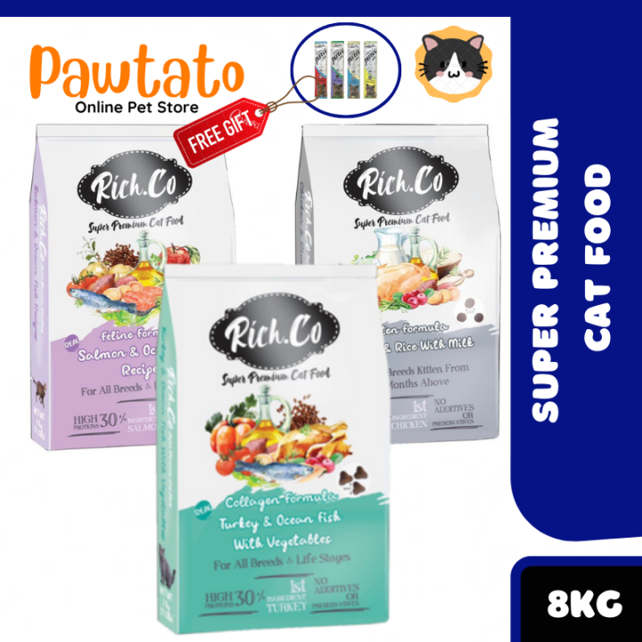 Rich.Co Super Premium Cat Food 8kg (Buy 1 Free 1 Snack) [Kitten Formula