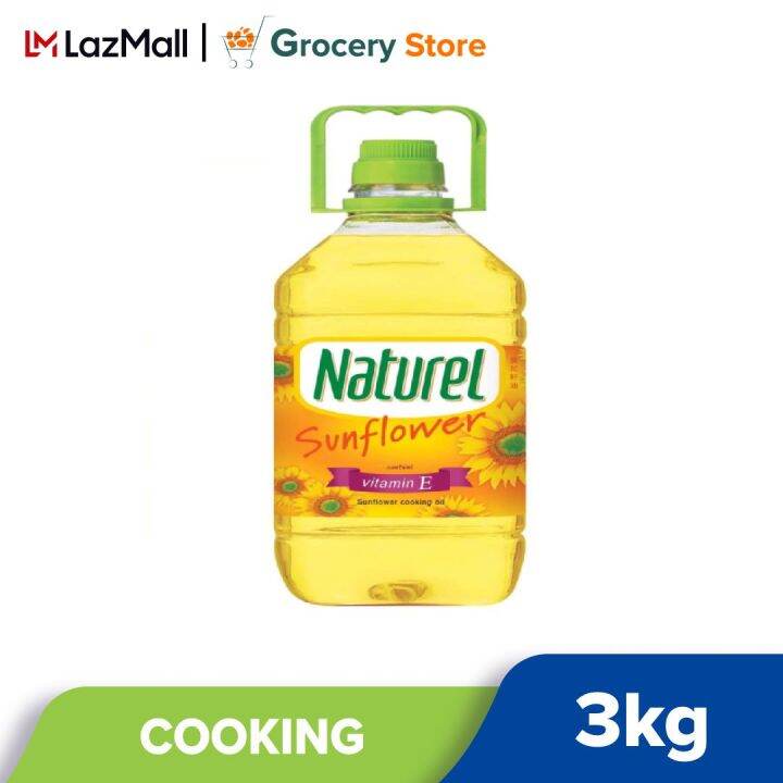Naturel Pure Sunflower Cooking Oil 3kg Lazada