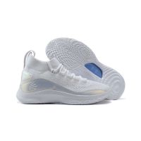 ขายร้อน【Original】 UA * Cury- Flow- 8รองเท้าบาสเก็ตบอล White Iridescent-S- C- 30แฟชั่น Breathable Men S Sports รองเท้าผ้าใบ