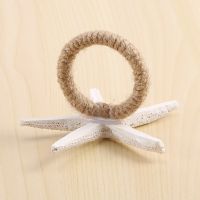 Napkin Rings Set of 12, Sea Star Napkin Ring for Starfish Serviette for Tables, Wedding, Birthday, Banquet, Christmas