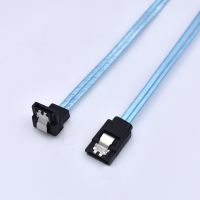 10cm/20cm/30cm/60cm Aluminum foil shielding Ultra Thin SATA3.0 Data Cable with Locking Latch Wires  Leads Adapters