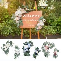 【hot】☒☈  Artificial Wedding Arch Flowers Boho Dusty Eucalyptus Garland Drapes for Decorations Sign