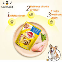 PEDIGREE อาหารสุนัขเนื้อวัวและรสไก่100กรัมอาหารเสริมแคลเซียมอาหารสัตว์เลี้ยง