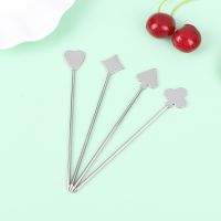 Cocktail Picks Appetizer Stainless Steel Skewers For Toothpicks Sticks Fruit Metal Toothpick Martini Stick Fancy Garnish Olive