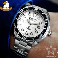 AMERICA EAGLE นาฬิกาข้อมือผู้ชาย สายสแตนเลส รุ่น AE107G - Silver/White