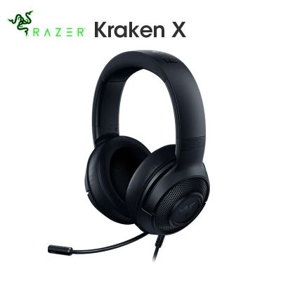 Razer Kraken X Gaming Headphone 7.1 Surround Sound Headset พร้อมไมโครโฟน Cardioid Bendable 40Mm Driver Unit Headphones