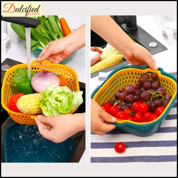  6PCS Kitchen Colander Strainer Set Vegetable Washing