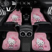 1pcs Sanrio Kawaii Hello Kitty Car Mats Cartoon Car Anti-slip Mats Single-Piece Dirty Resistant Foot Mats Accessories Auto Parts