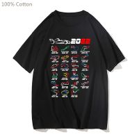 เสื้อยืด2022 F1สูตร Tees ฤดูร้อนสำหรับบุรุษผ้าฝ้าย100% สั้นเสื้อ Streetwear Lando Norris เสื้อยืดชายเสื้อผ้า