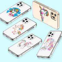 เคสโทรศัพท์ หรับ Samsung A34 M52 A04 M30S A23 M23 M53 M21 A54 M30 A40S A9 A14 A04S M33 Plus อ่อนนุ่ม โปร่งใส ปก T-154 Cute Unicorn