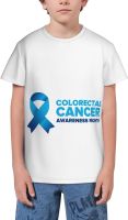 Colorectal Cancer Awareness Month T- Shirt Short Novelty for Boys and Girl