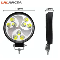 LA ไฟ Led สำหรับรถยนต์12V 27W 3000lm 6000K-6500K ชิ้นส่วนหลอดไฟตัดหมอกแบบเปลี่ยนได้ขับเคลื่อนไฟเสริมกลม【fast】