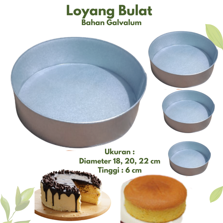 Loyang Bulat Ukuran Dan Cm Loyang Kue Lazada Indonesia