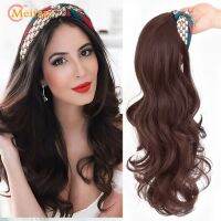 【jw】✧❐✗  MEIFAN  Synthetic Straight 3/4 U-Part Headband Wig Clip-on Hair Extension Invisible Seamless Fake Hairpiece