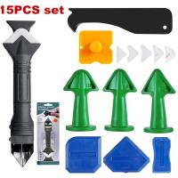 3 1 Silicone Caulking Tools Kit Sealant Caulk Grout Remover Scraper Finishing Nozzle