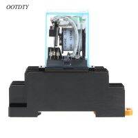 Oootdty รีเลย์ My2nj My4nj Ly2nj ระดับกลาง My4n-J Ac 220V Dc 12V 10a 8ขาพร้อมฐาน