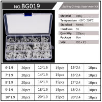 ยางสีขาวโอริง VMQ และแหวนซิลิกอนแหวน1มม. 1.5มม. 1.9m1.9m1.4m2.1m1 M1.mv แขน O-O ซีล Doxcs-6m-30mm พลาสติก
