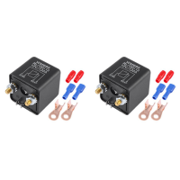 2X WM686 DC 12V Relay Battery Isolating Relay 12V / 120A Peak Load for Car Trucks Car with Wiring Terminal