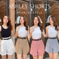 ASHLEY SHORT กางเกงขาสั้นเอวสูงพร้อมเข็มขัด เนื้อผ้าGALA ใส่สบาย