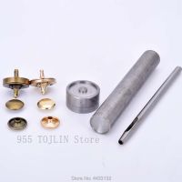 14mm18mm Magnetic snap fasten Leather Craft mould Snap Fastener Buttons Installation Tool Hand Punch Tool  DIY  Accessories Haberdashery